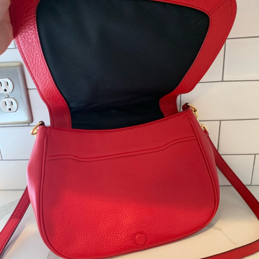 MARC JACOBS Red Saddle Bag Crossbody